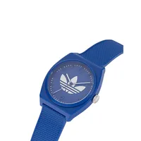 Street Project 2 Blue Resin Strap Watch AOST230492I