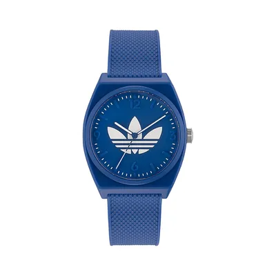 Adidas Originals Street Project 2 Blue Resin Strap Watch AOST230492I
