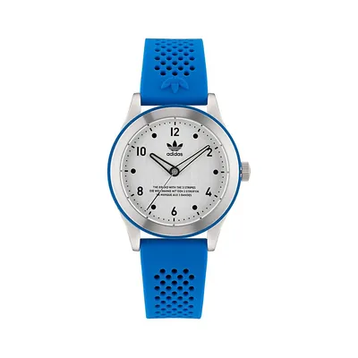 Adidas Originals Style Code 3 Stainless Steel & Aluminum Silicone Strap WatchAOSY230322I