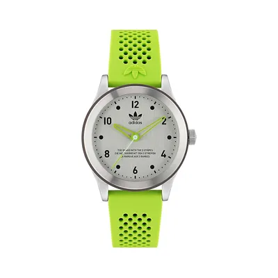 Style Code 3 Stainless Steel & Aluminum Silicone Strap Watch AOSY230342I