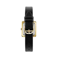 Mayse Goldtone Stainless Steel & Vegan Leather Strap Watch BKPMSS3019I