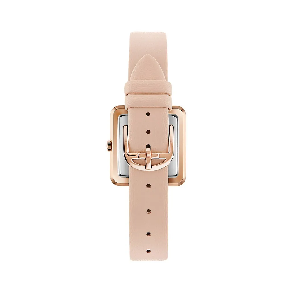 Mayse Vegan Leather Strap Watch BKPMSS3029I