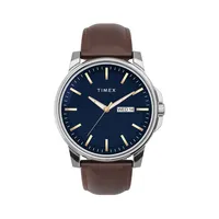 Dress Classic Brown Leather Strap Watch TW2V79200GP