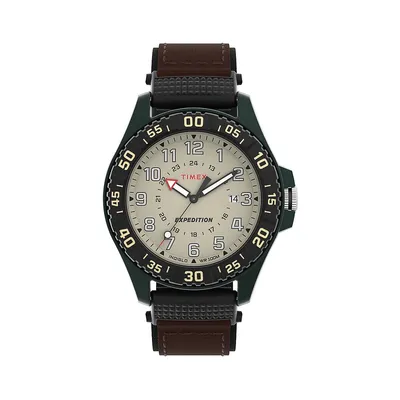 Expedition Acadia Rugged Mixed Material Fabric Strap Watch TW4B26500GP