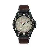 Expedition Acadia Rugged Mixed Material Fabric Strap Watch TW4B26500GP