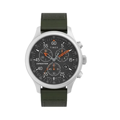 Expedition Field Chronograph Mixed Material Strap Watch TW4B26700GP