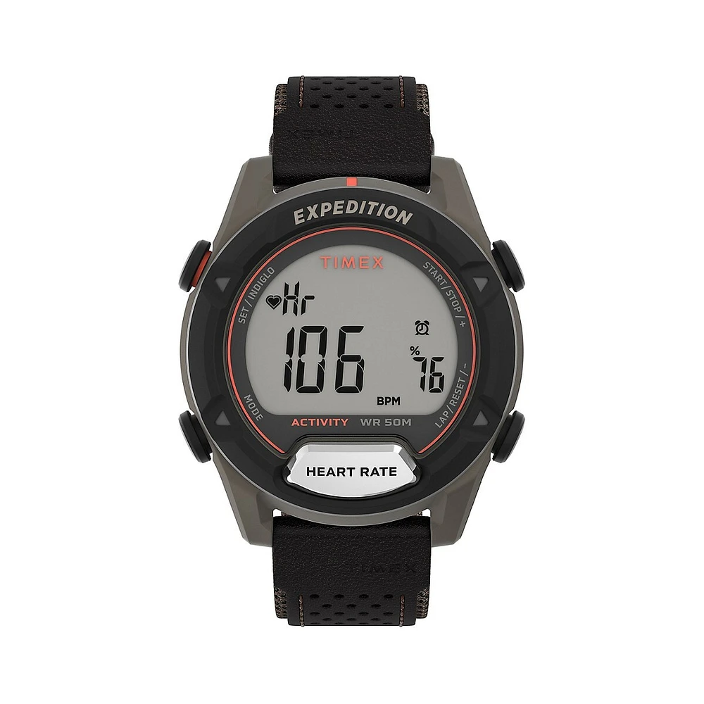 Expedition Trailblazer+ Mixed Material Strap Digital Watch TW4B27100GP