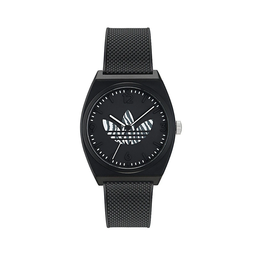 Black Resin Strap Watch AOST235512I