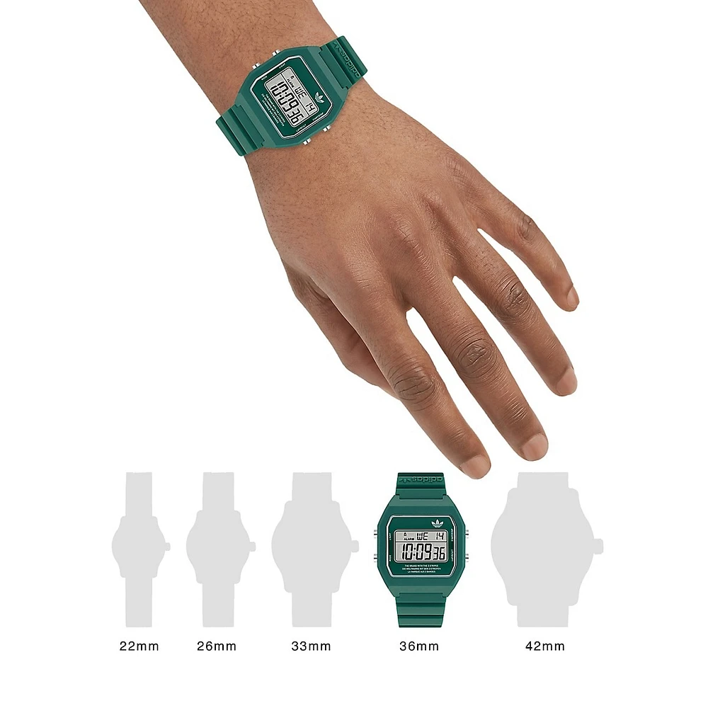 Green Resin Strap Watch AOST235582I