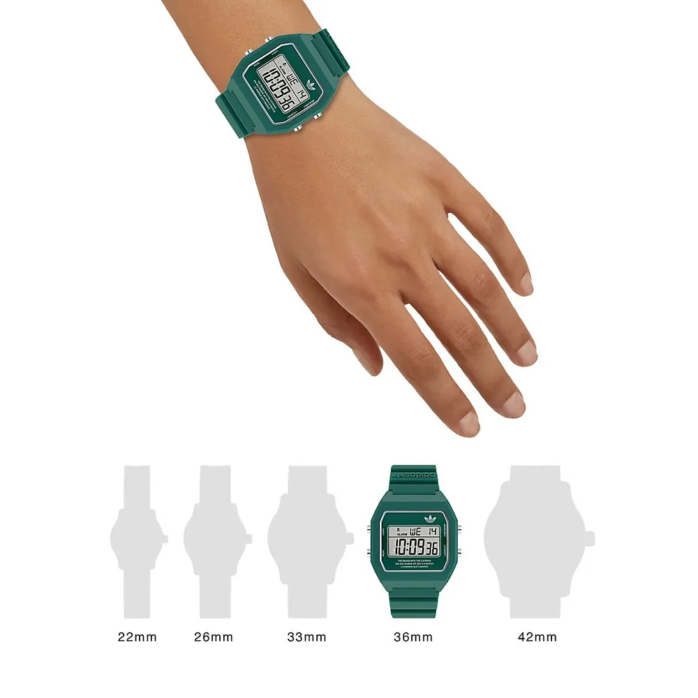 Green Resin Strap Watch AOST235582I