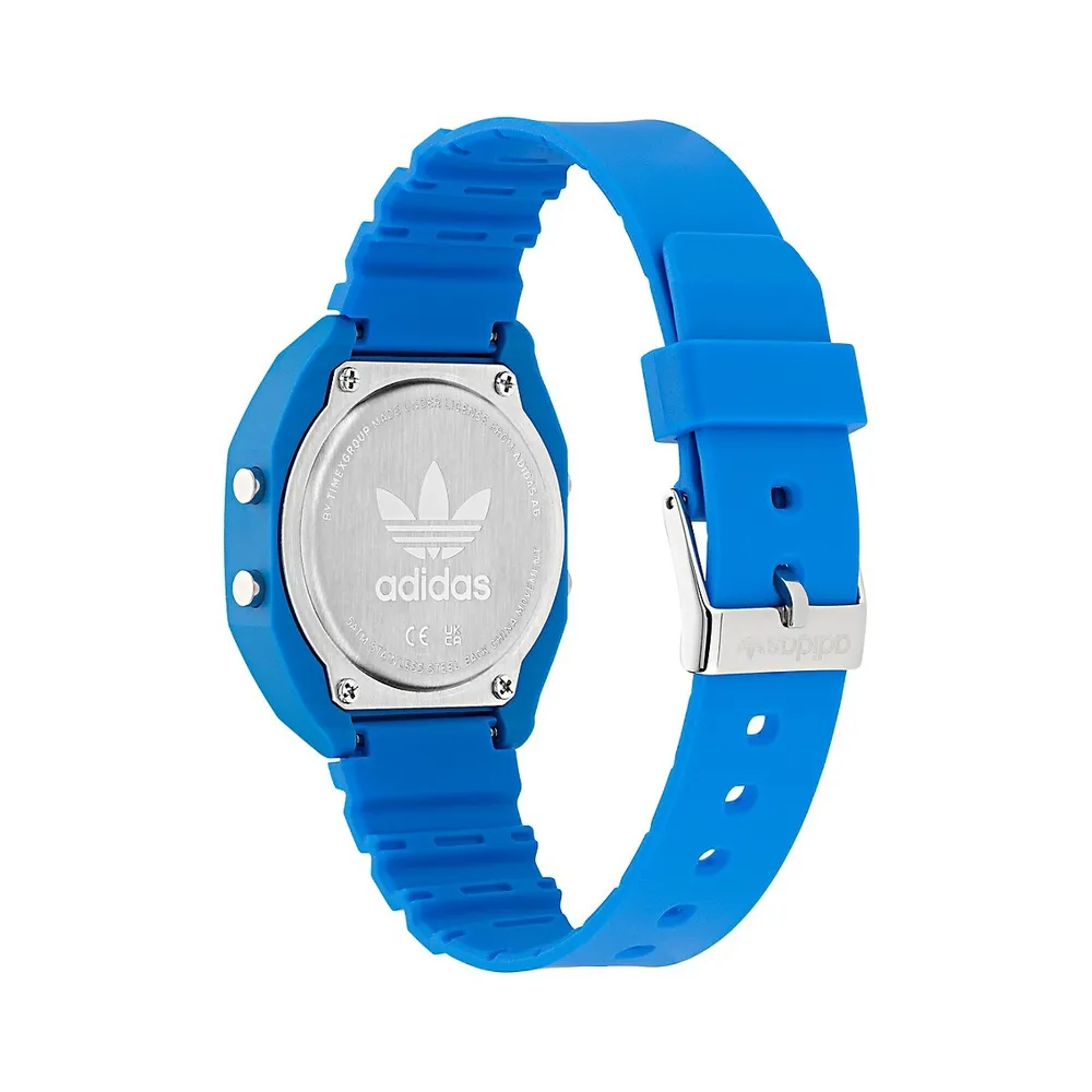 Blue Resin Strap Watch AOST235592I