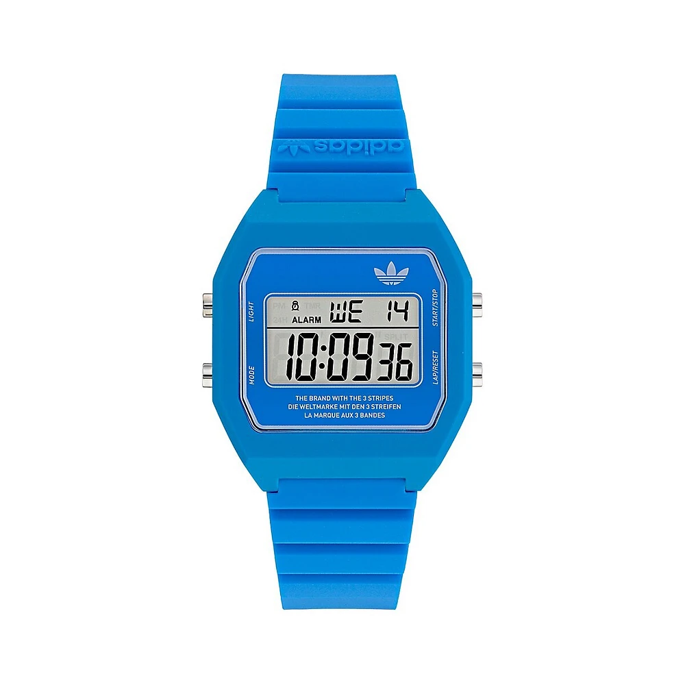 Blue Resin Strap Watch AOST235592I