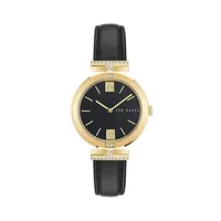 Darbey Black Leather Strap Watch BKPDAF3019I