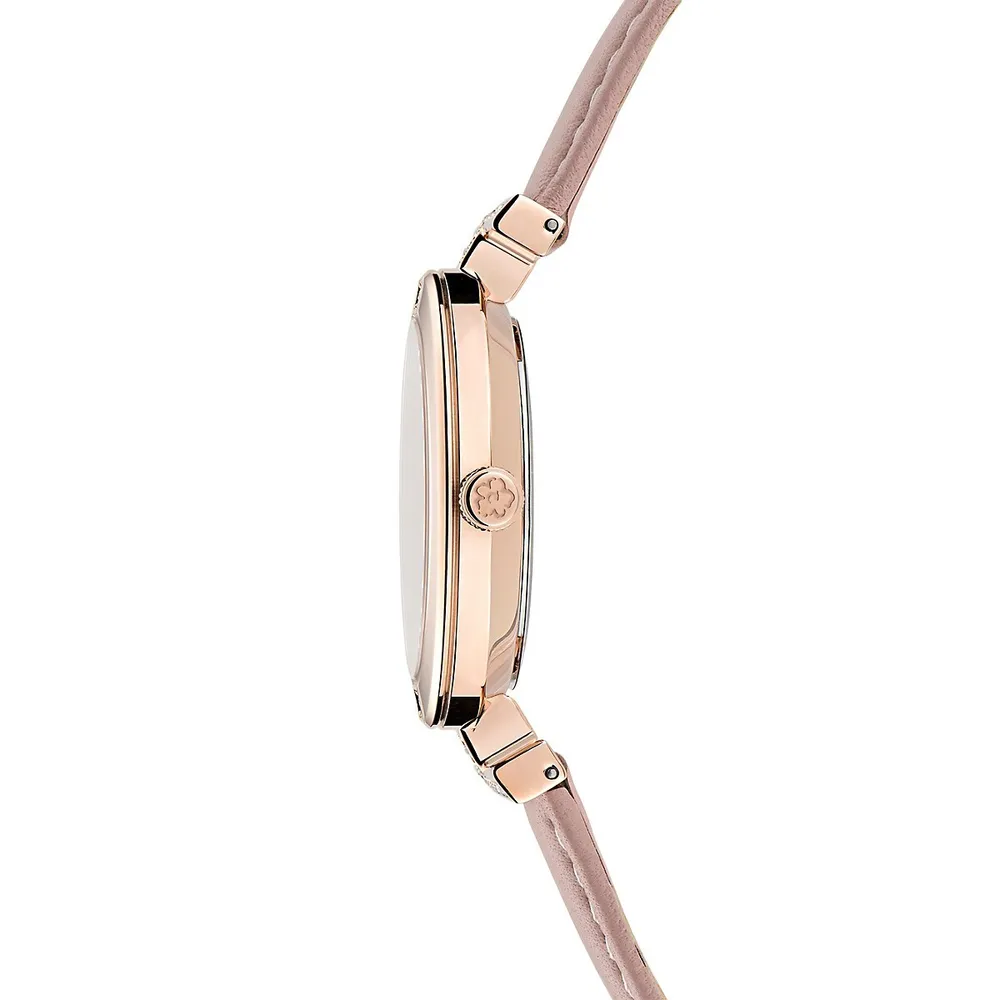 Darbey Pink Leather Strap Watch BKPDAF3029I