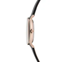 Phylipa Romance Black Eco Genuine Leather Strap Watch BKPPHF3059I