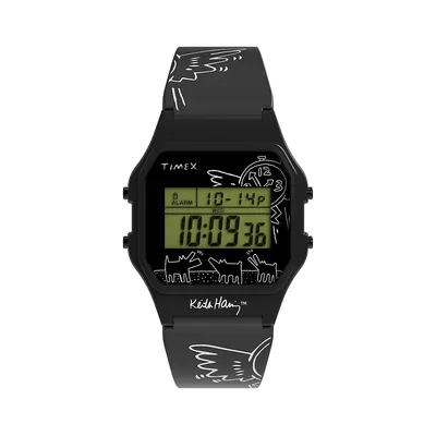 Timex x Keith Haring T80 Resin Strap Digital Watch TW2W25500JR