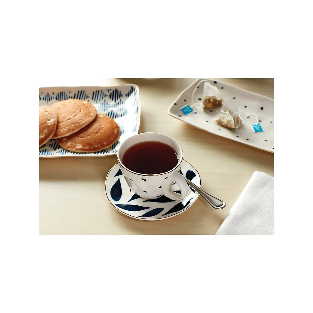 Service à thé en porcelaine 9 pièces Blue Bay