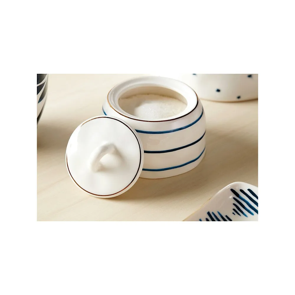 Blue Bay 9-Piece Porcelain Tea Set