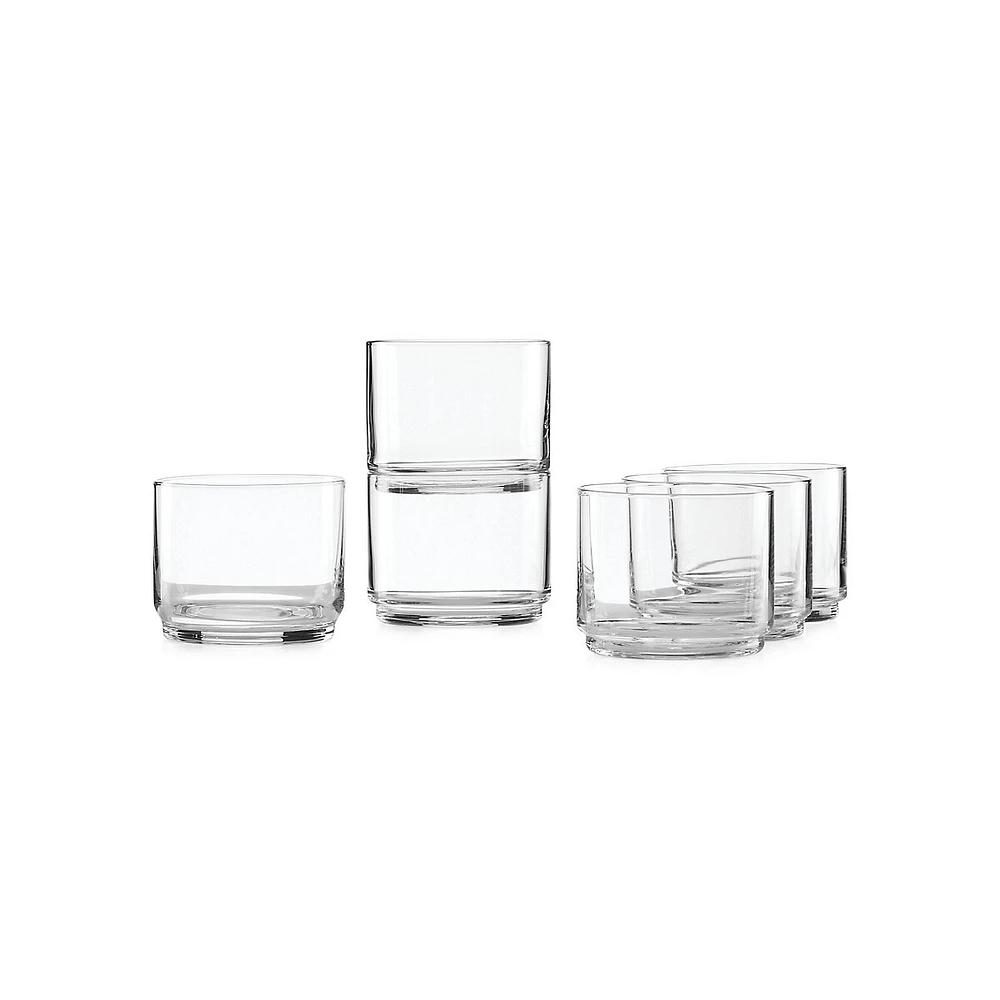 Ensemble de 6 verres courts empilables Tuscany Classics