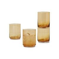 Ensemble de quatre grands verres empilables Tuscany Classics