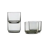 Tuscany Classics Stackable 4-Piece Short Glass Set