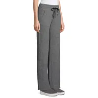 Thermal Wide-Leg Pull-On Pants