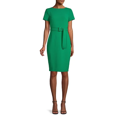 Belted Sheath Dress