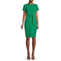 Belted Sheath Dress