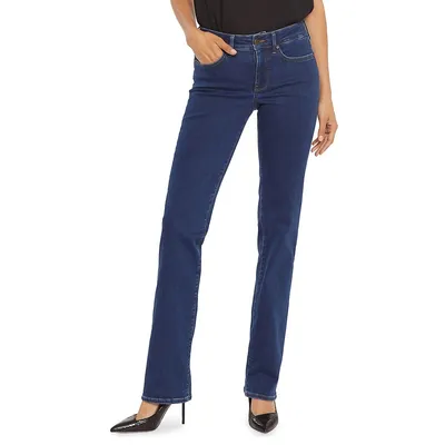 Petite Marilyn Straight-Fit Jeans