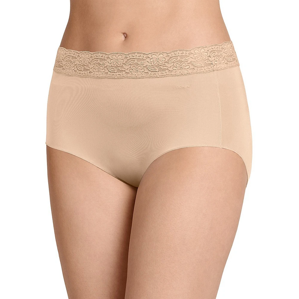 No Panty Line Promise Tactel Lace Hip Briefs