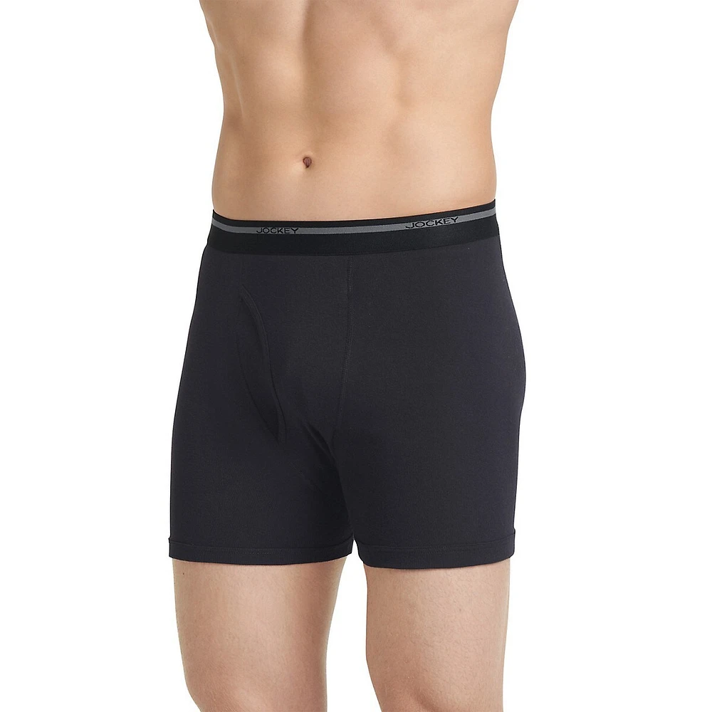 Classic Three-Pack Lightweight Cotton Boxer Brief Set