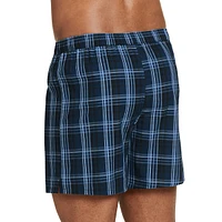 Plaid Cotton Boxer Briefs