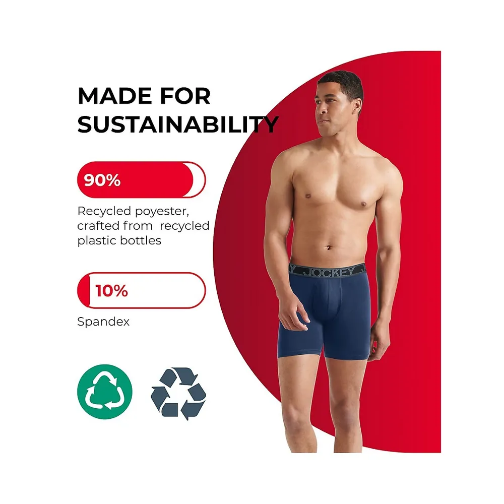 3-Pack Active Microfiber Eco Trunks