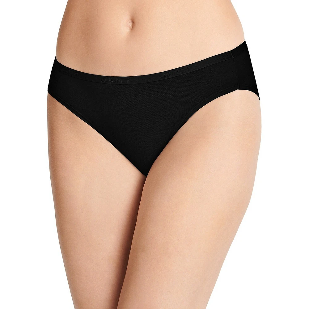 3-Piece Organic Cotton Stretch Logo Bikini Briefs