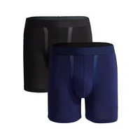 2-Pack Chafe-Proof Pouch Cotton Boxer Briefs
