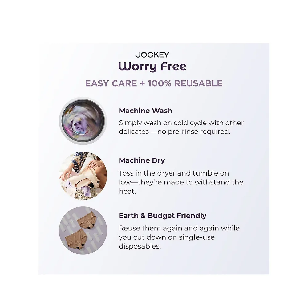 Culotte couvrante à absorption modérée Worry Free