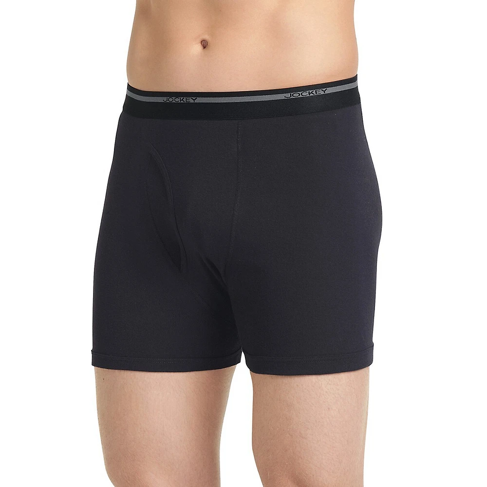 Classic Three-Pack Lightweight Cotton Boxer Brief Set