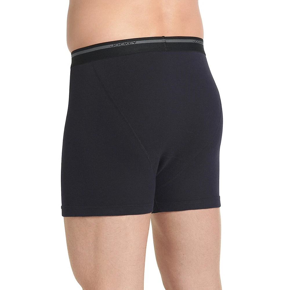 Classic Three-Pack Lightweight Cotton Boxer Brief Set