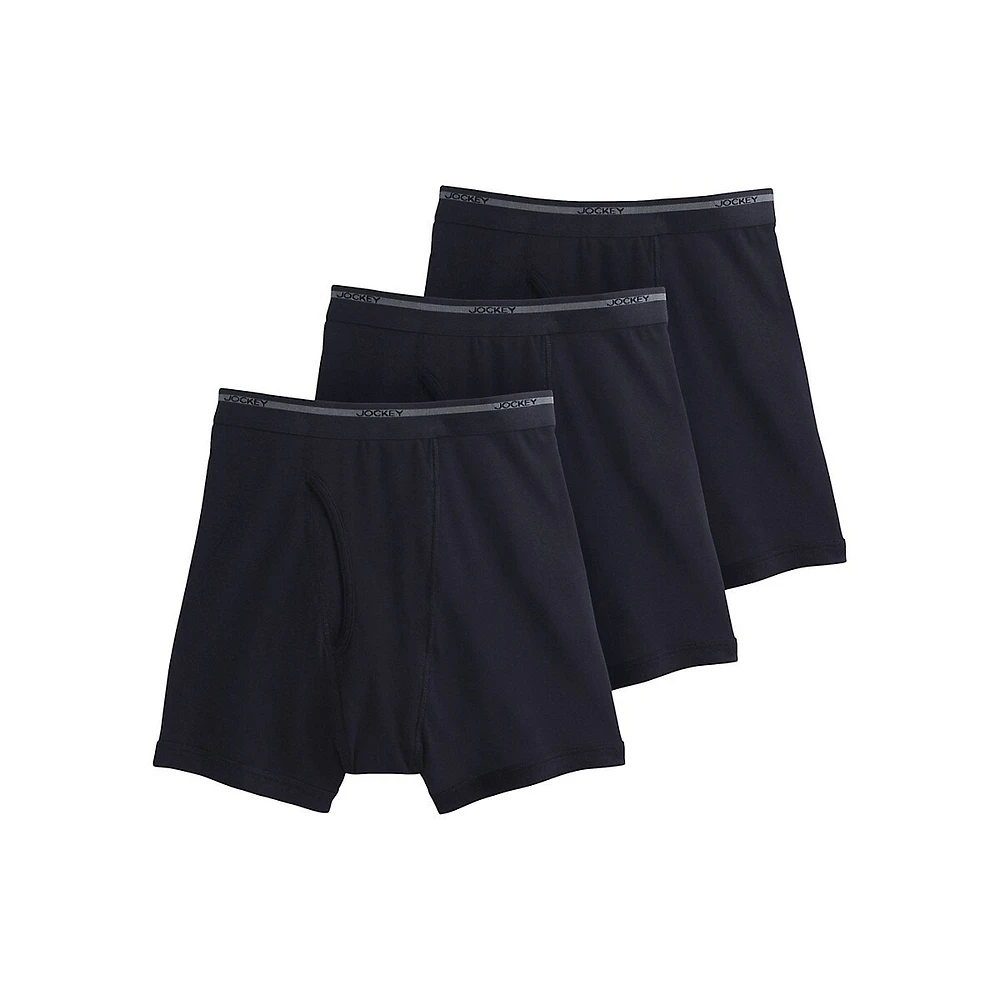 Classic Three-Pack Lightweight Cotton Boxer Brief Set