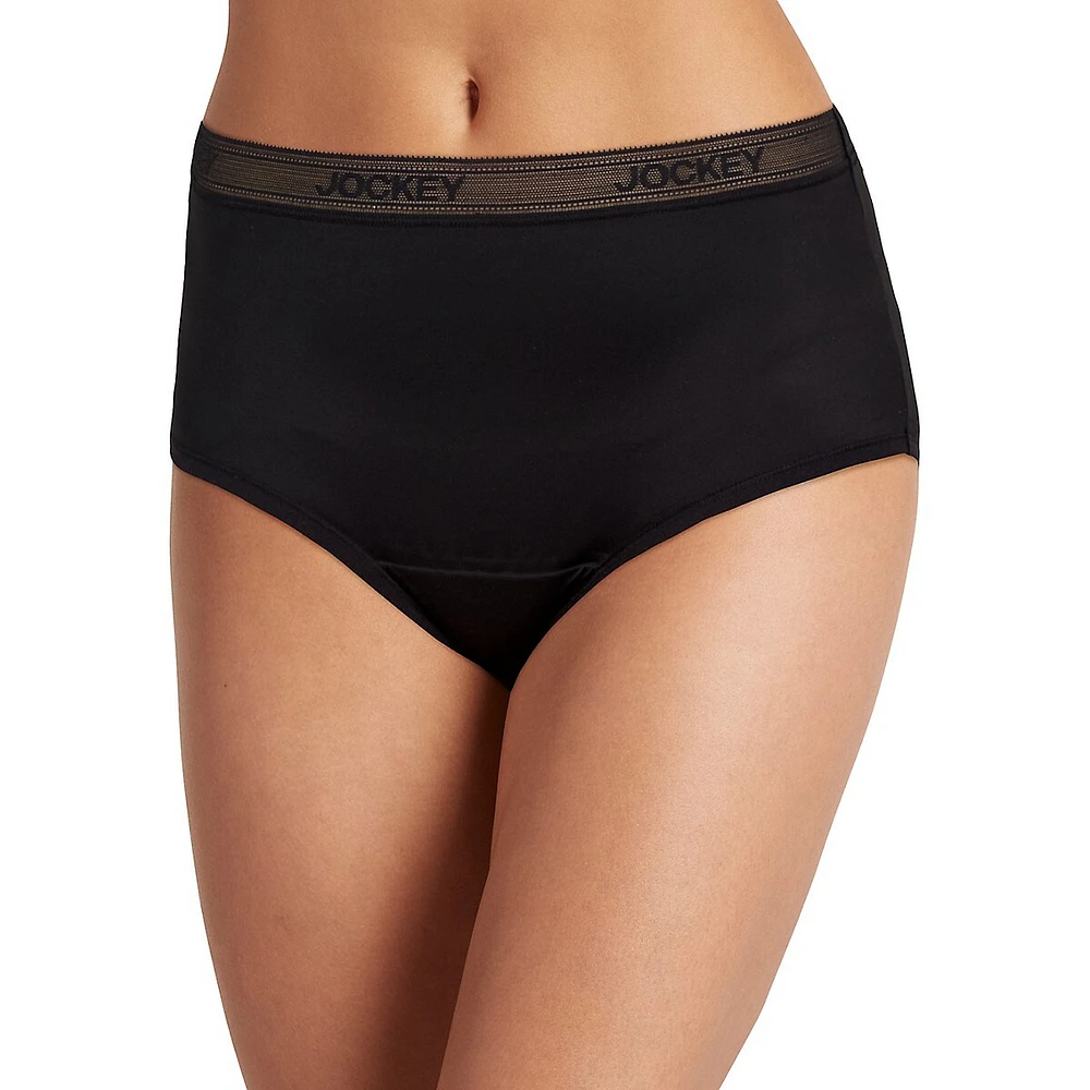 With Jockey® Worry Free leak and period underwear, every day can