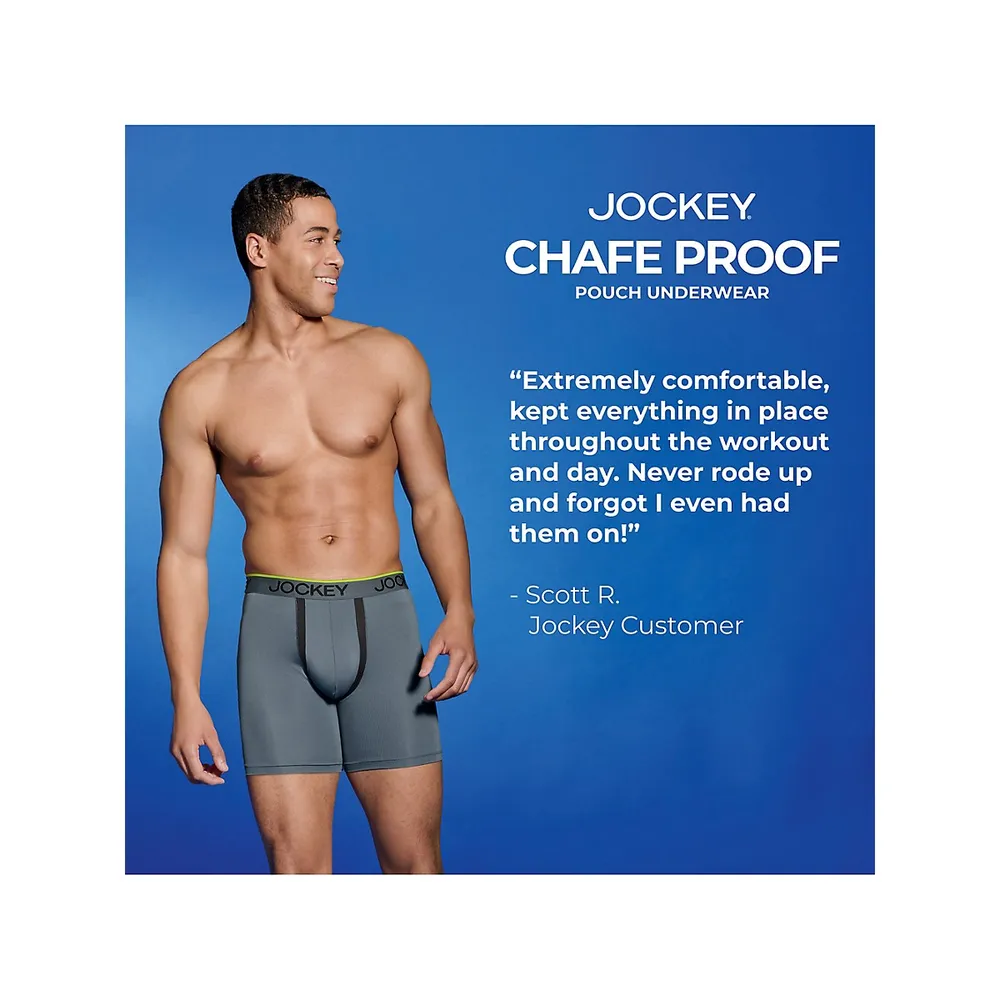 Jockey 2-Pack Chafe Proof Pouch Cotton Stretch Trunks