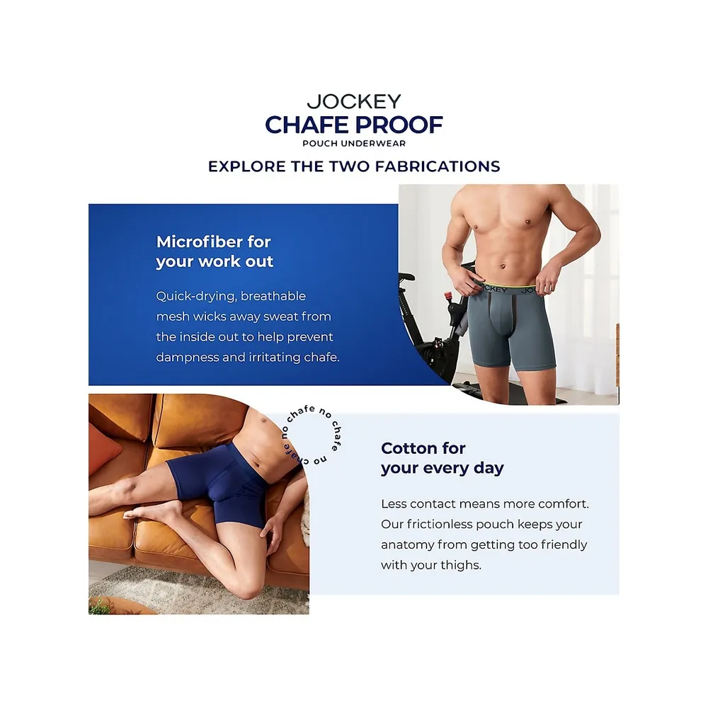 Jockey® Chafe Proof Pouch Cotton Stretch 3 Trunk
