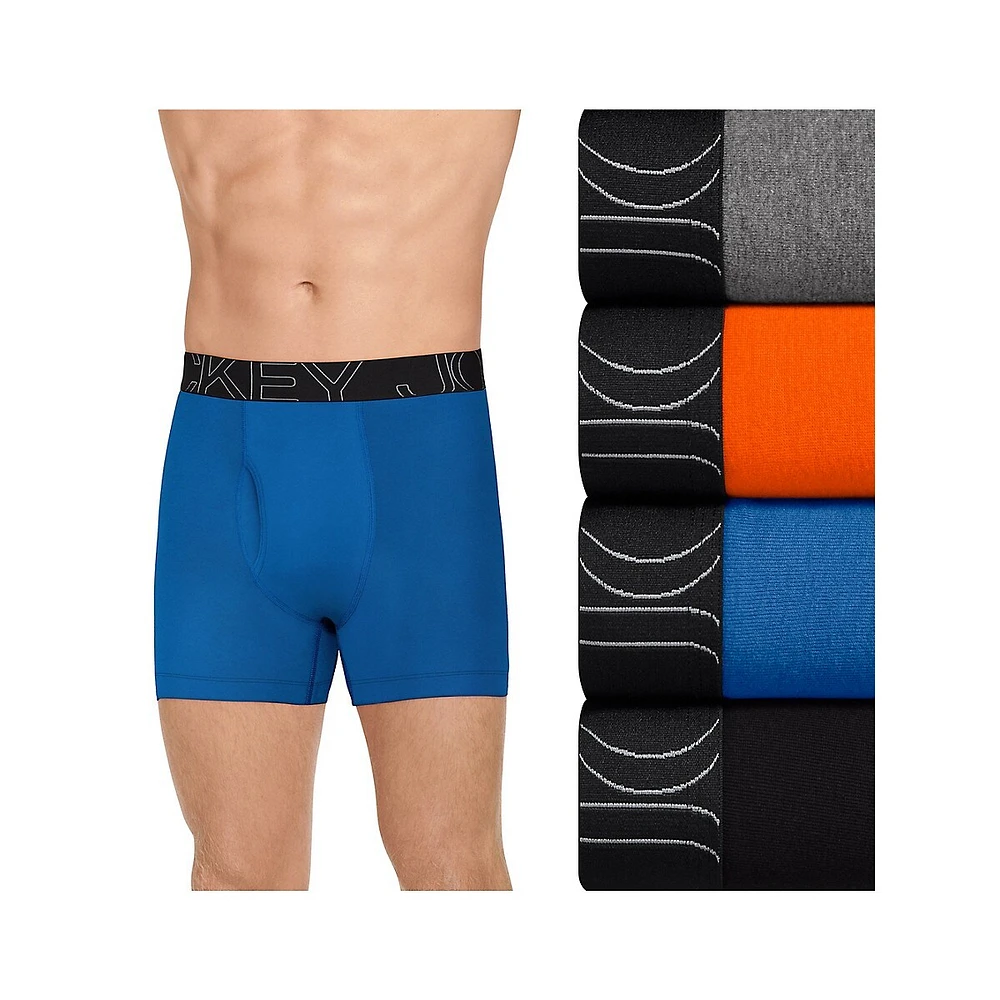 Four-Pack ActiveBlend Boxer Briefs