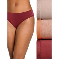 3-Pack Organic Cotton Stretch Logo Bikini Panty