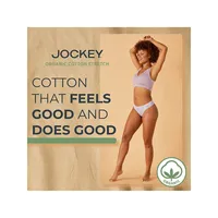 3-Pack Organic Cotton Stretch Logo Bikini Panty