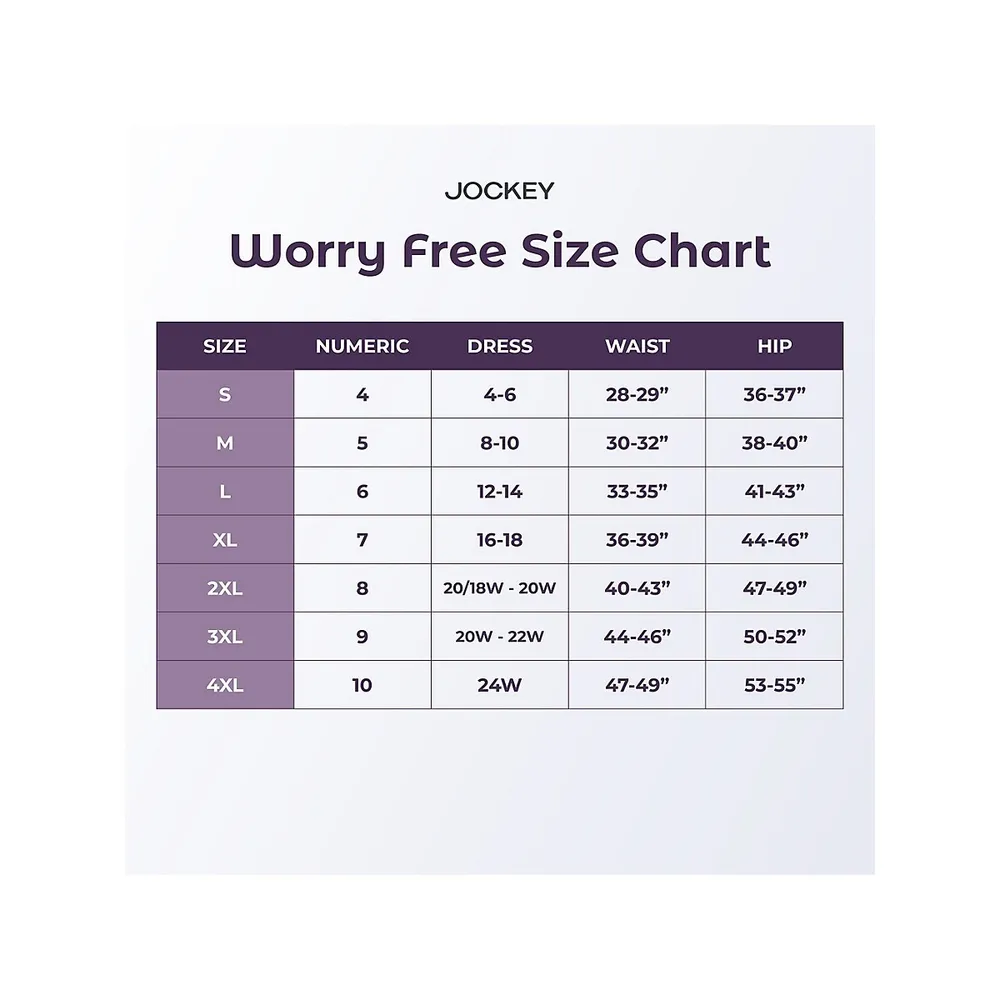 Worry Free Microfibre-Stretch Moderate Absorbency Briefs