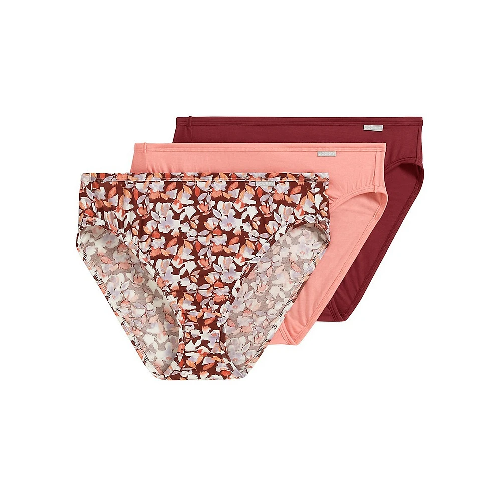 Jockey Women's SIZE 8 Supersoft French Cut Panties 3-PACK Pink
