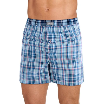 Relaxed-Fit Woven Cotton Boxer Briefs