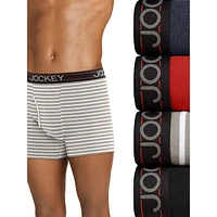 Caleçon boxeur ajusté en mélange de coton Everyday, paquet quatre