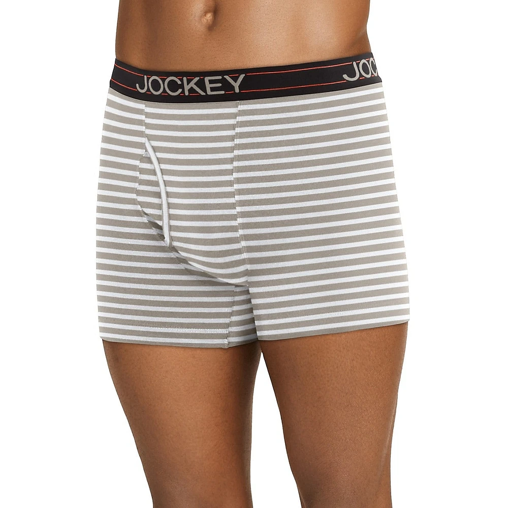 Caleçon boxeur ajusté en mélange de coton Everyday, paquet quatre